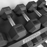 Hex Dumbbell Set With Rack | 5-50LB + 3-Tier