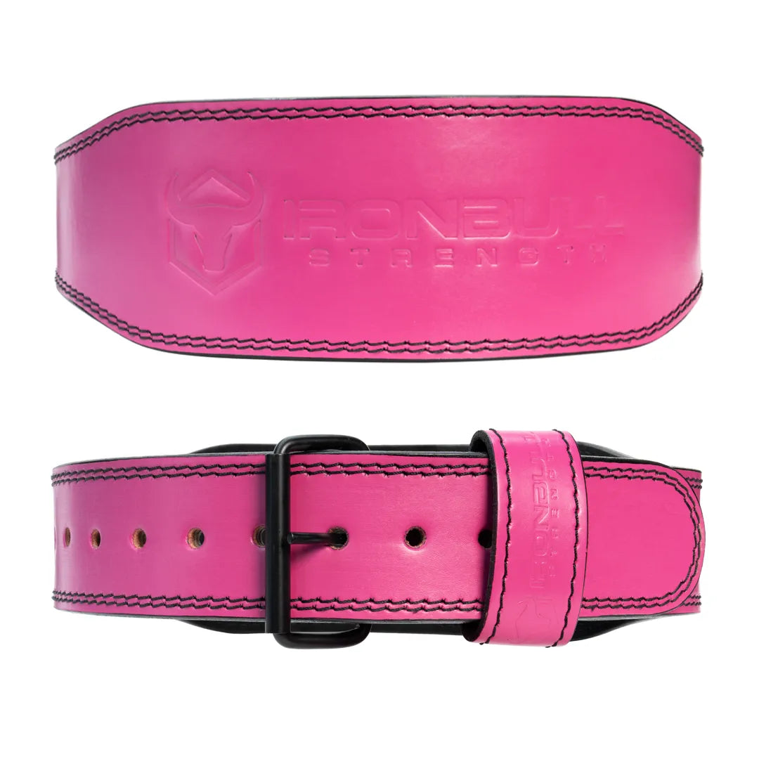 Premium 10mm Tapered Single Prong Pink Belt - IPF Approved