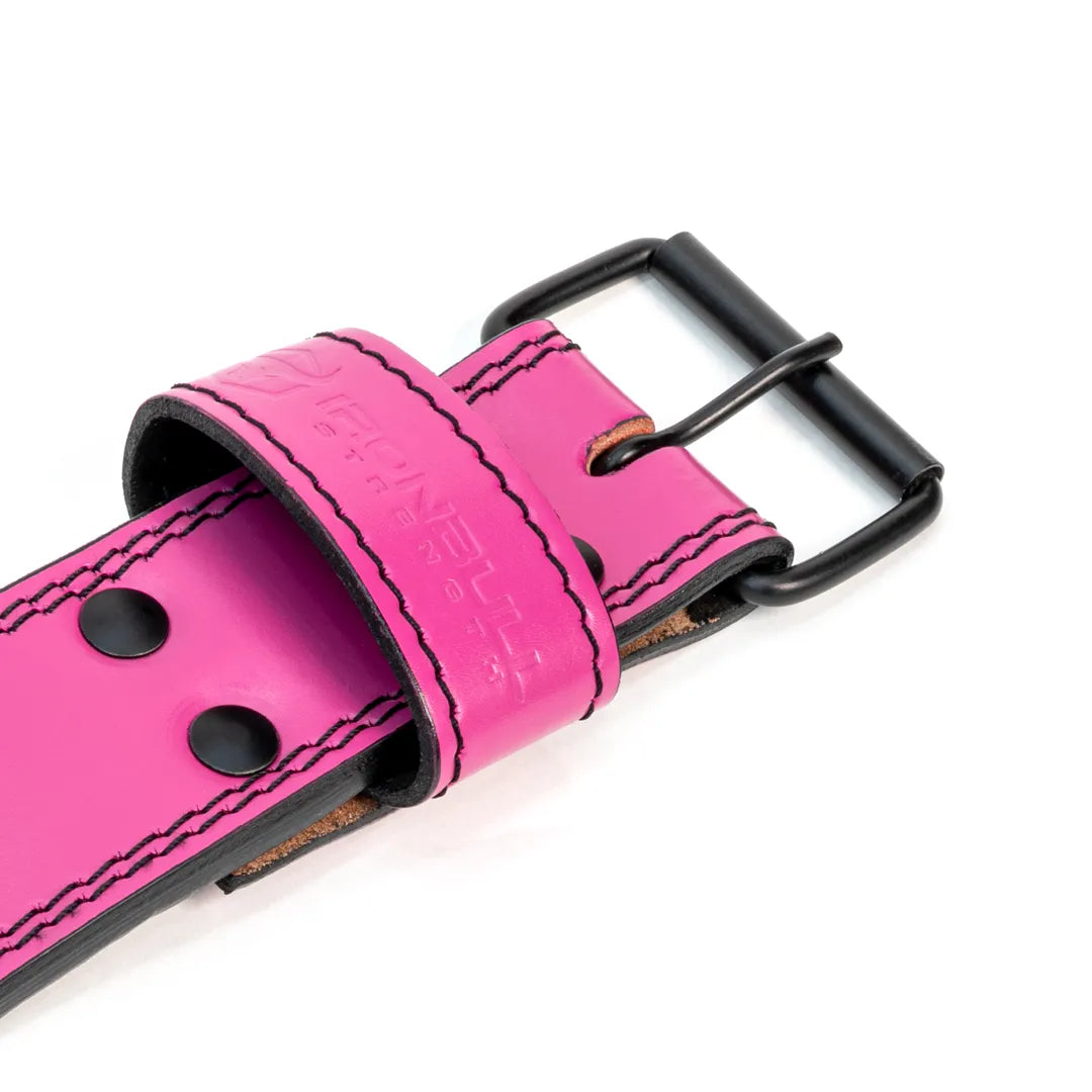 Premium 10mm Tapered Single Prong Pink Belt - IPF Approved