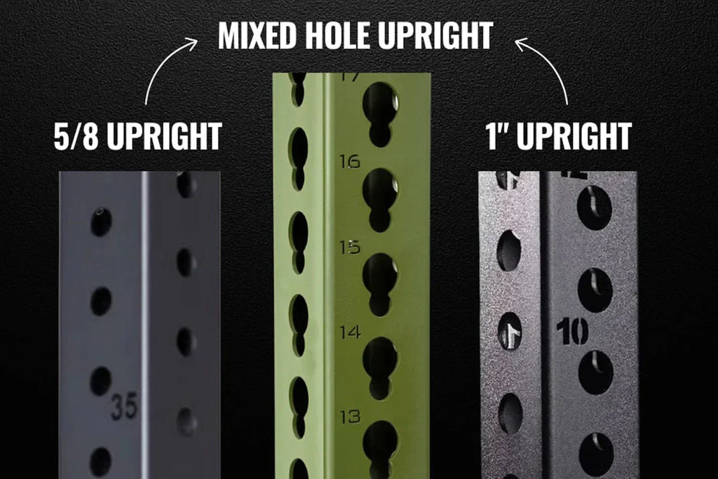 5/8" vs 1" Hole Power Racks: Which Is Best for Your Gym?