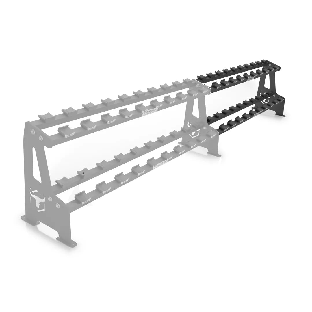 2-Tier Commercial Dumbbell Rack Extension | Iron Bull Strength Canada