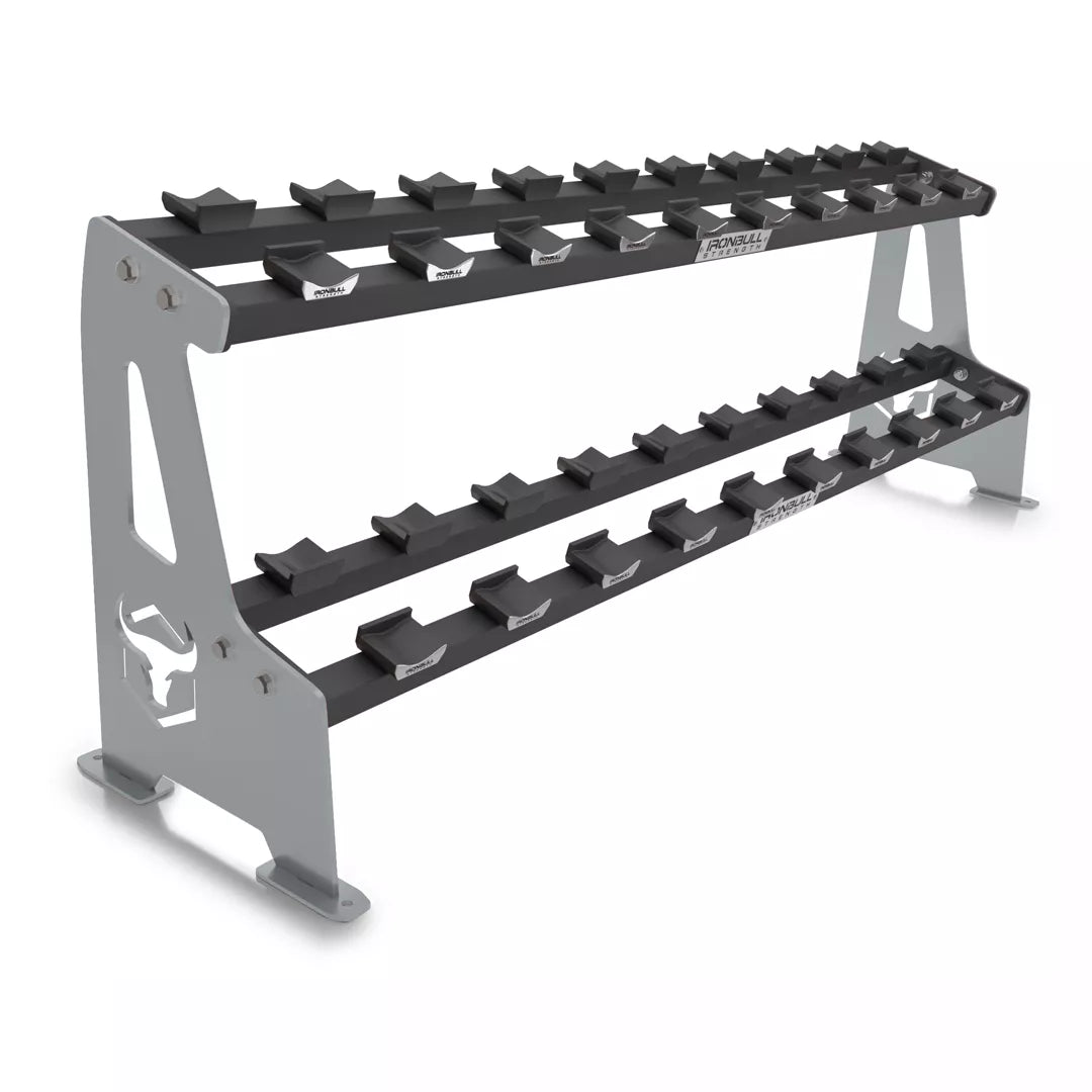 2-Tier Commercial Dumbbell Rack