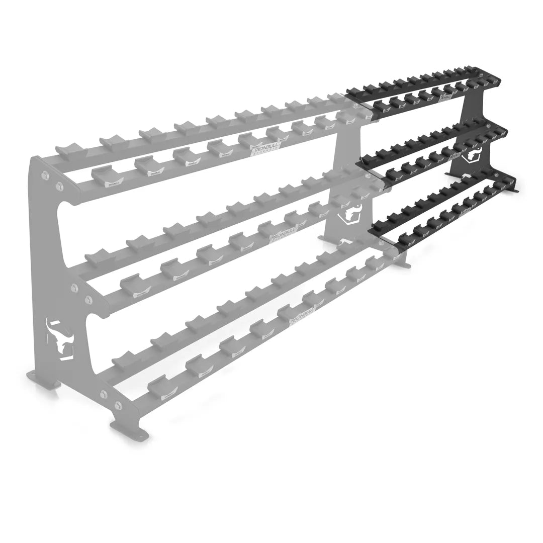3-Tier Commercial Dumbbell Rack Extension | Iron Bull Strength Canada
