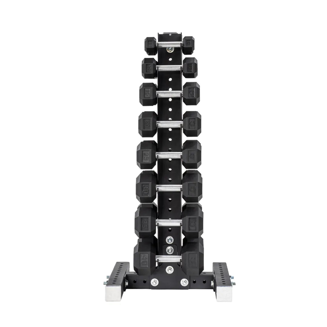 Support vertical pour haltères hexagonaux | 8 paires (5 à 40 lb)