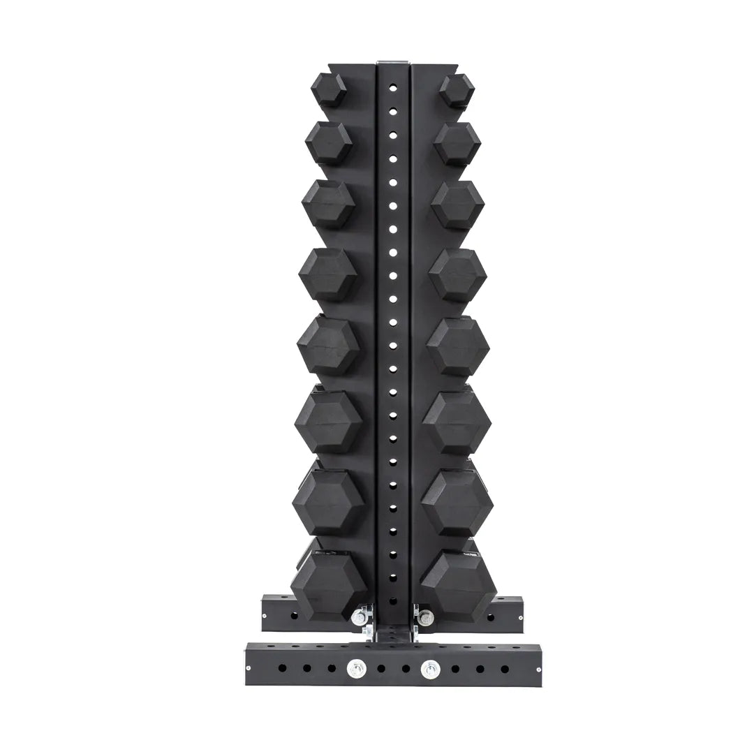 Support vertical pour haltères hexagonaux | 8 paires (5 à 40 lb)