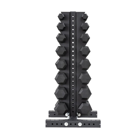 Support vertical pour haltères hexagonaux | 8 paires (5 à 40 lb)