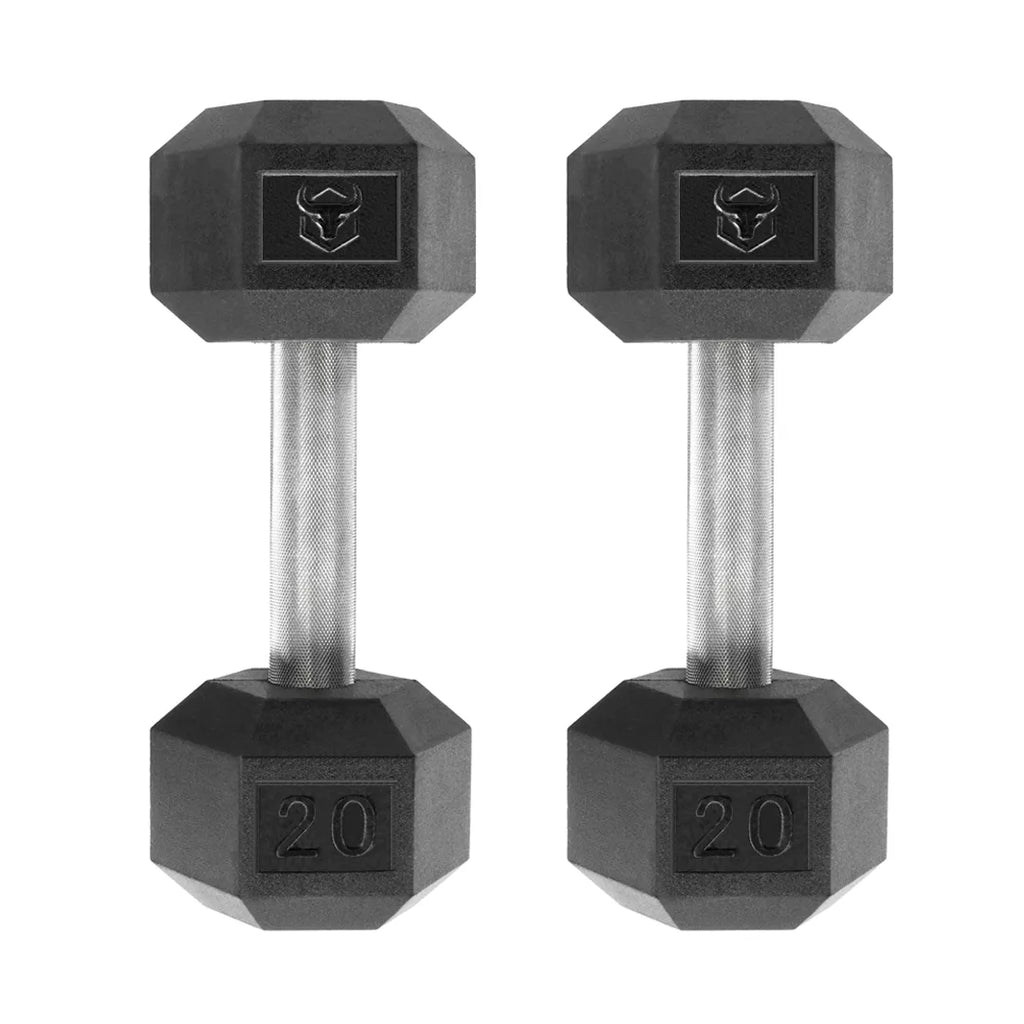 Rubber Hex Dumbbells Dumbbell Set Iron Bull Strength Canada