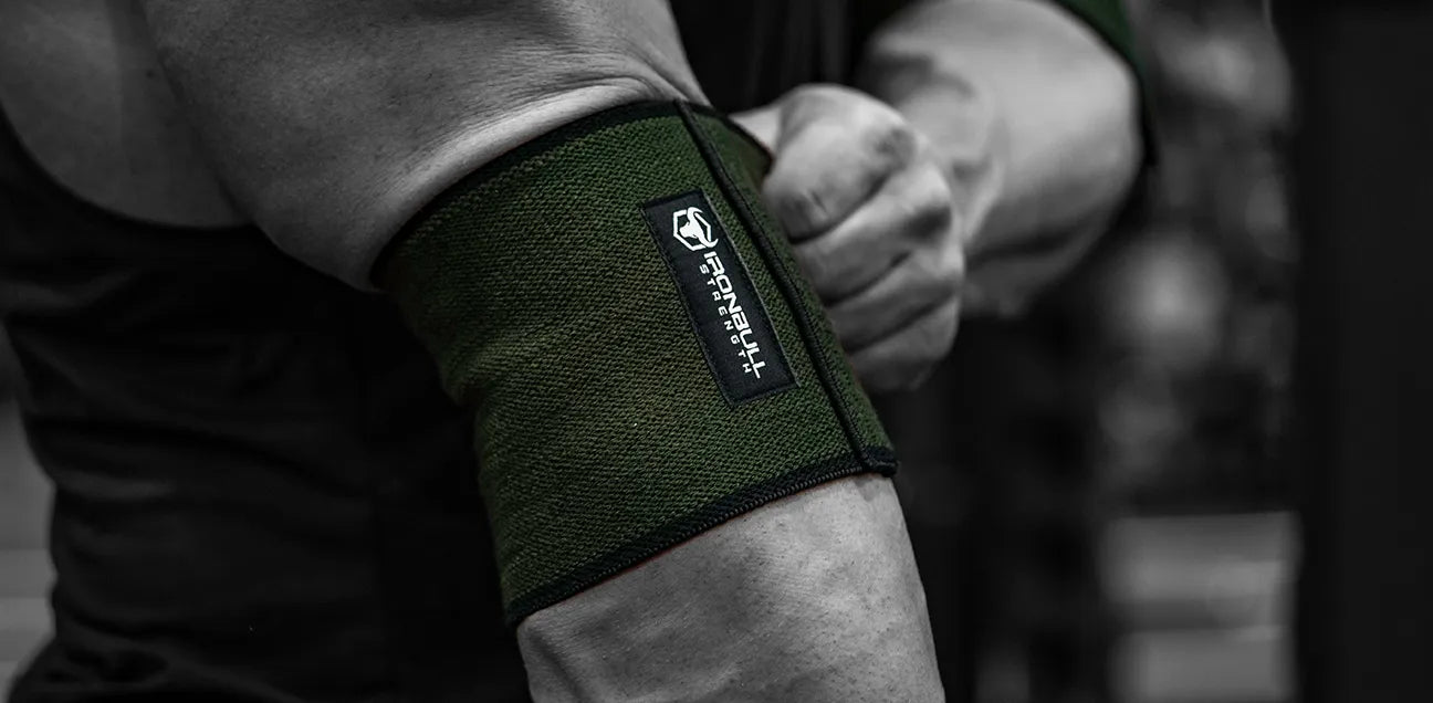 Elbow Wraps for Weightlifting (1 Pair), 47 Elastic Elbow Support &  Compression Powerlifting, Fitness, Cross Training & Gym Workout - Elbow  Straps for