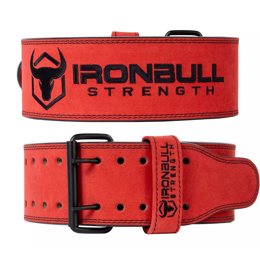 Large, All Black) - Iron Bull Strength Powerlifting Belt/Weight Lifting Belt  - 10mm Double Prong - 4-inch Wide - Advanced Back Support for Weightlifting  and Heavy Power Lifting : Buy Online at